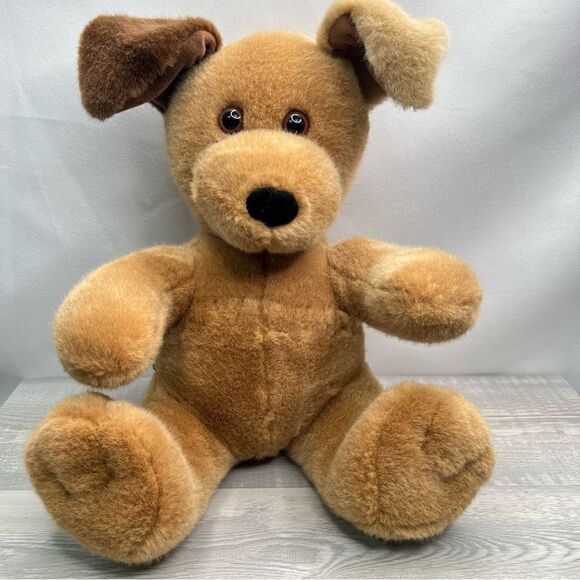 Build A Bear Workshop brown dog with wired ears - Picture 1 of 10